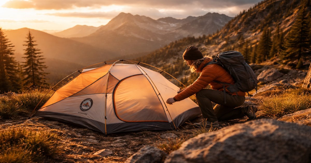 big agnes tent in use