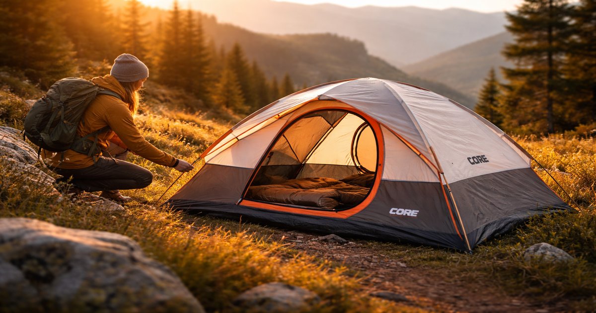 core tent in use